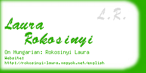laura rokosinyi business card